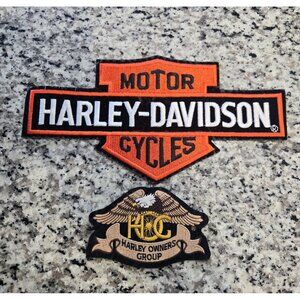 Vintage Harley Davidson & H.O.G. Patches Preowned Motorcycle Memorabilia